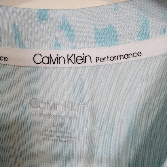 Calvin Klein Blue Leopard Zebra Animal Print Soft Modal Cotton Tank Top L - Picture 4 of 6